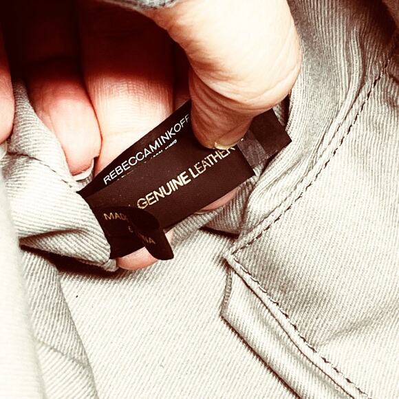 Rebecca Minkoff Signature Leather Perla Gray Tote Bag - Picture 11 of 11